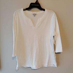Orvis Women's Cream Long Sleeve Top
